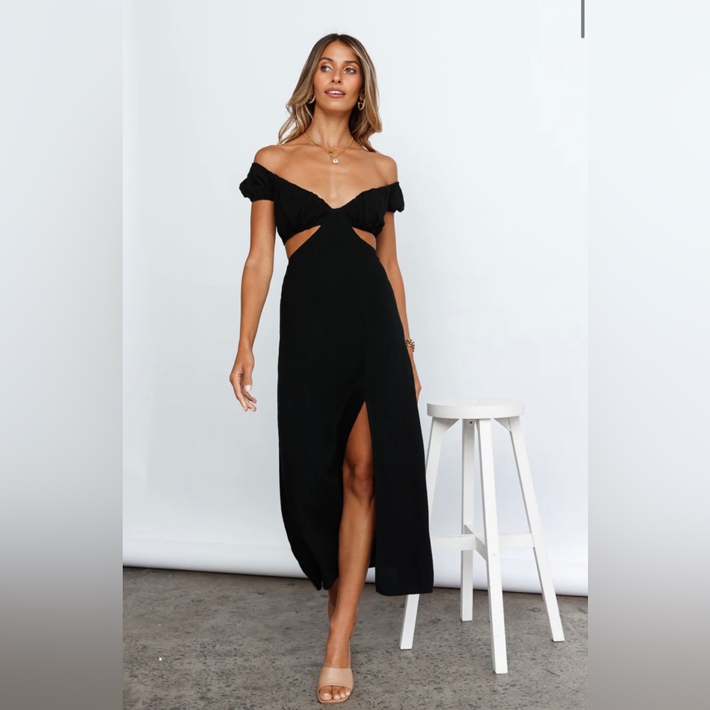 In Your Eyes Black Maci Dress - Hello Molly